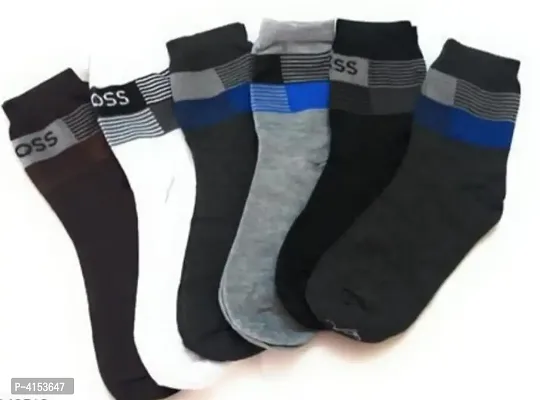 Men Cotton Socks Pack of 6 pair-thumb0