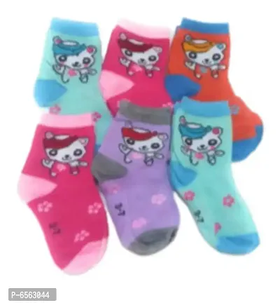 Kids Cotton Socks-Pack of 6 Pairs