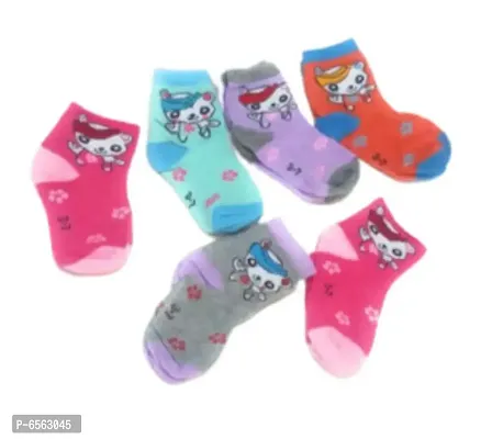 Kids Cotton Socks-Pack of 6 Pairs-thumb0