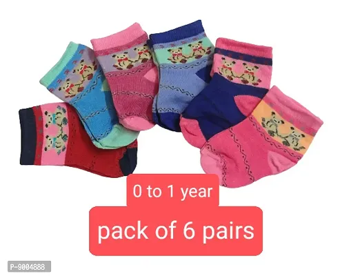 Kids Socks Combo_pack of 6 Pairs
