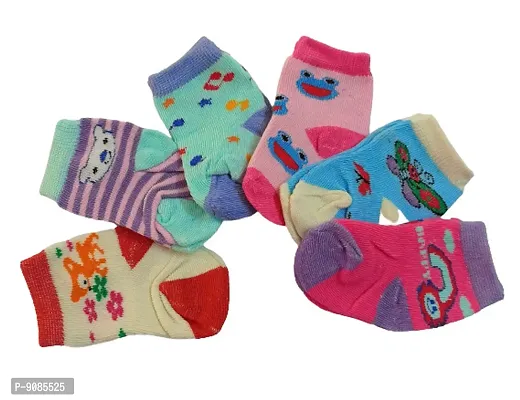 Newborn Kids Socks-Pack of 6 Pairs-thumb0