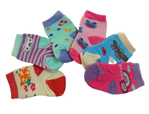 Newborn Kids Socks-Pack of 6 Pairs