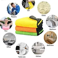 Microfiber Towel for Kitchen-Car-Bike Cleaning  Multipurpose Uses(Pack of 3)-thumb1