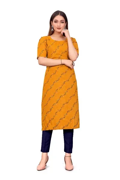 Cotton Material Printed Kurta | Straight Cut Kurti | Readymade And Casual Wear Kurti Kurta