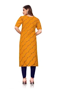 Womens Cotton Material Printed kurta for women | Straight Cut kurti | Readymade Womens and Girls Casual Wear Kurti Kurta-thumb3