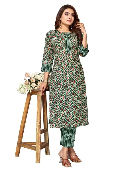 Stylish Fancy Designer Cotton Blend Kurta With Bottom Wear Set