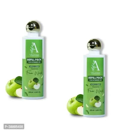 Amorene Apple Cider Foaming Facewash Refill Pack 200 Ml Pack Of 2