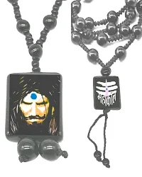 Dynamic Retail Global Mahakal Shiva Religious Locket Cotton Dori Pendant Mahadev Onyx Beads Mala 1834NX-thumb3