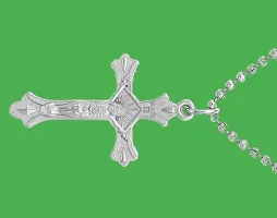 Dynamic Retail Global Jesus Cross Chain Christian Locket Pendant Necklace Religious Jewellery CX389-thumb2