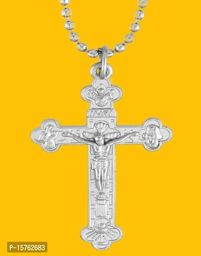 Buy Dynamic Retail Global Jesus Cross Chain Christian Locket Pendant Necklace Religious Jewellery Cx198 Online In India At Discounted Prices