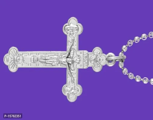 Dynamic Retail Global Jesus Cross Chain Christian Locket Pendant Necklace Religious Jewellery CX154