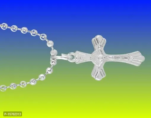 Dynamic Retail Global Jesus Cross Chain Christian Locket Pendant Necklace Religious Jewellery CX64