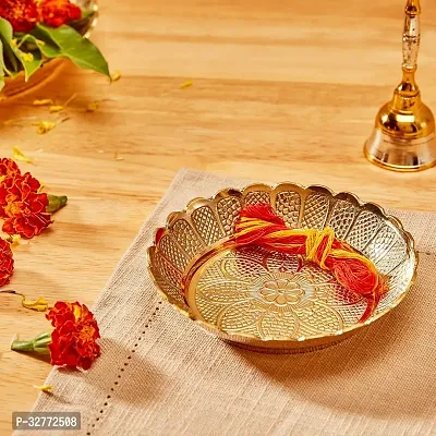 Decorative Brass Bhog Plates for Pooja Mandir | Pooja Article-thumb3