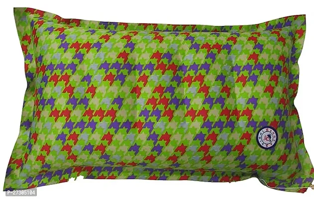 Comfortable Inflatable Printed Air Pillow For Travel Green