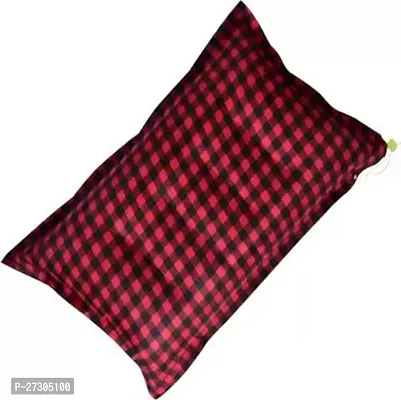 Comfortable Inflatable Checked Air Pillow For Travel Red