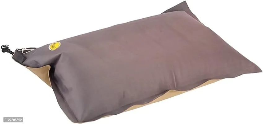 Comfortable Inflatable Solid Air Pillow For Travel Grey