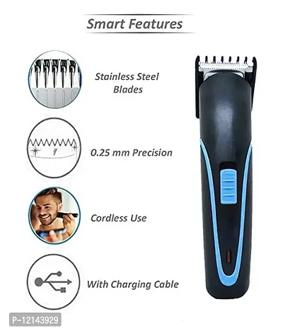 Stainless Steel Blade Men Trimmer Shaver Machine Set for Beard  Hair Styling Pack off 1