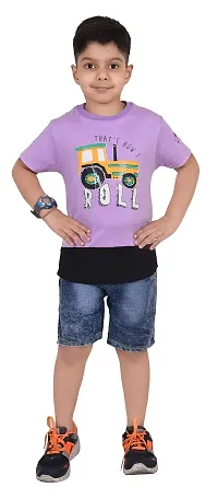 Kids Boys T-shirt and Denim Shorts