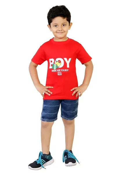 Kids Boys T-shirt and Denim Shorts