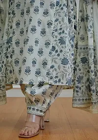 Stylish Cotton Printed Kurta Bottom and Dupatta Set For Women-thumb2
