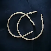 2 pcs white pearl moti hairband-thumb3