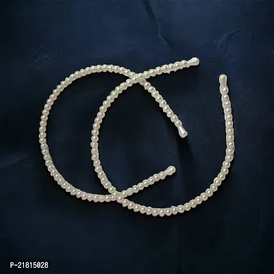 2 pcs white pearl moti hairband-thumb4