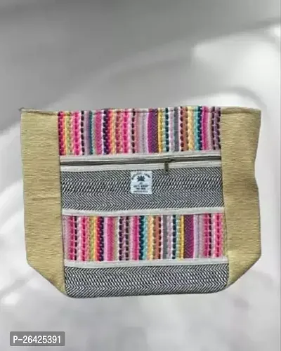 Stylish Multicoloured Fabric Printed Handbags For Women