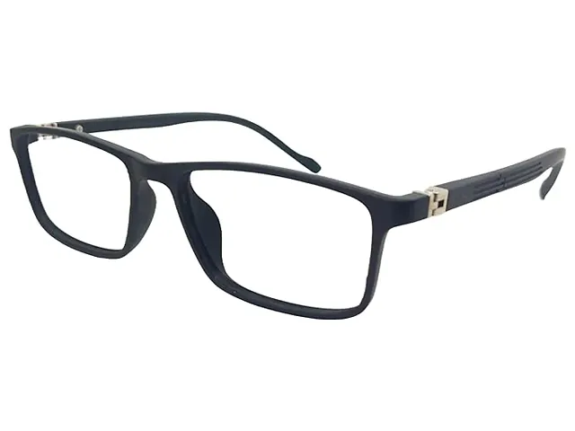 Rectangular lightweight Eyeglasses Specs for Men and Women fo Small to Medium size 130mm width with Spring for Flexibility