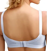Maiden Beauty Women's Cotton Non Padded Wire Free Full Coverage Bra White-thumb1