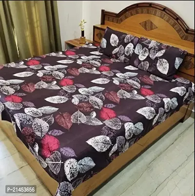Comfortable Cotton Double Bedsheet with Two Pillow Covers