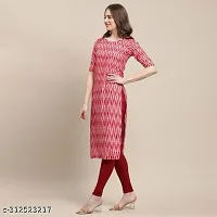 Stylish A-Line Multicoloured Printed Crepe Kurti For Women-thumb1