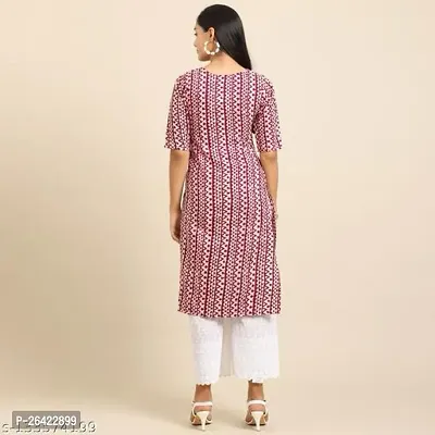 Stylish Multicoloured Crepe Printed A-Line Kurta For Women Combo Of 2-thumb2