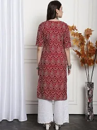 Stylish Maroon Crepe Stitched Kurta For Women-thumb1