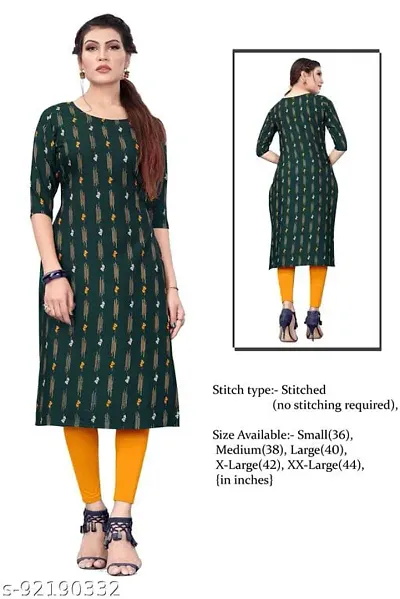 Stylish Women Heavy Crepe A-Line Kurta