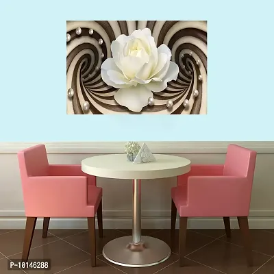 Madhuban DecorWhite Flower HD High Resolution Wall Paper (24 Inch X 36 Inch)-thumb3