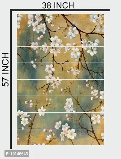 Madhuban Decor Branch Flowers Stairs Sticker (Multicolor PVC Vinyl)-thumb4