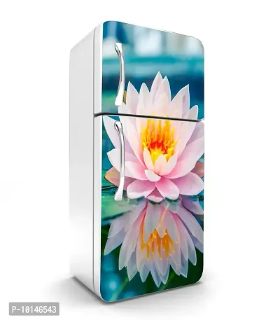 Madhuban Decor Decorative Flower Fridge Sticker (Multicolor PVC Vinyl)_FS20