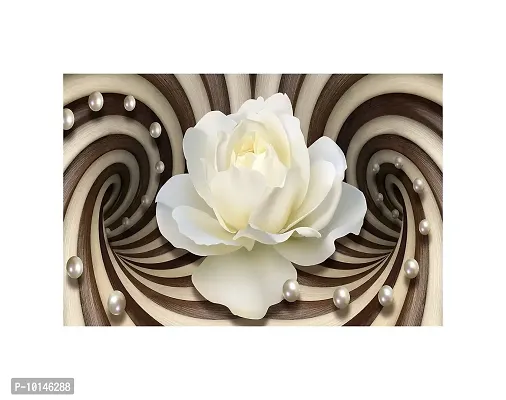 Madhuban DecorWhite Flower HD High Resolution Wall Paper (24 Inch X 36 Inch)