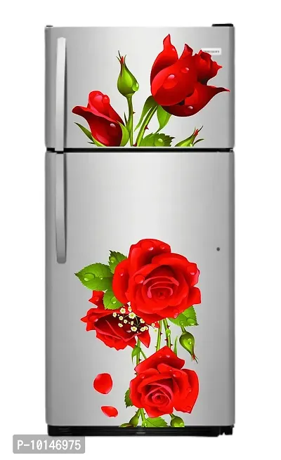 Madhuban Decor Decorative Flower Fridge Sticker-WGFZ24