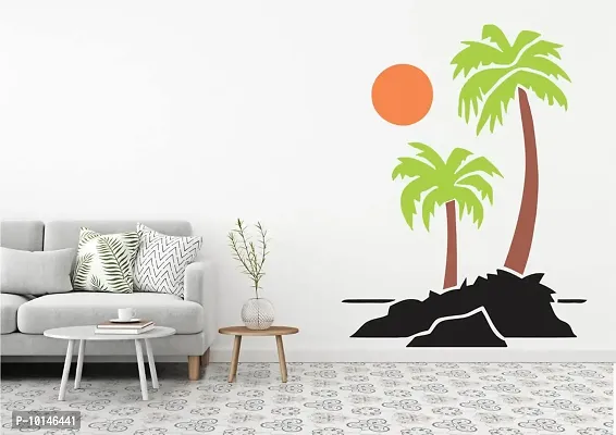 Madhuban Decor Palm Tree Wall Sticker (SIZE-89X68CM)-thumb3