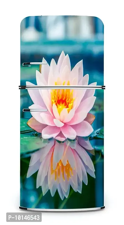 Madhuban Decor Decorative Flower Fridge Sticker (Multicolor PVC Vinyl)_FS20-thumb2