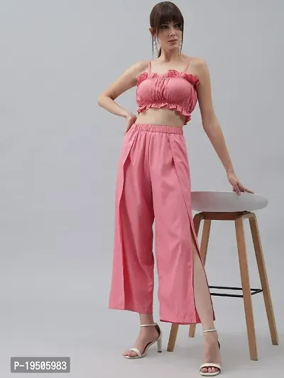 Classic Crepe Solid Co-ord Sets for Women