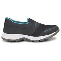 Dark Grey Canvas Mesh Casual Wear Slip On Walking Running Training Gym Football Sports Shoes-thumb2