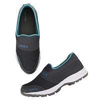 Dark Grey Canvas Mesh Casual Wear Slip On Walking Running Training Gym Football Sports Shoes-thumb1