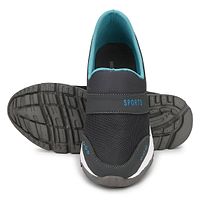Dark Grey Canvas Mesh Casual Wear Slip On Walking Running Training Gym Football Sports Shoes-thumb3