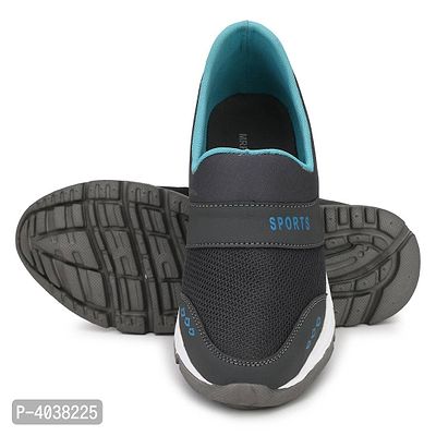 Dark Grey Canvas Mesh Casual Wear Slip On Walking Running Training Gym Football Sports Shoes-thumb4