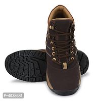 Women's Brown Synthetic Leather High Ankle-Length Tough Boots-thumb3