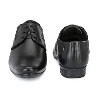 Stylish Premium Leather Black Derby Lace-Up Office Party Ethnic Wear Mens Formal Shoes-thumb4