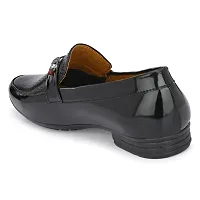 Stylish Patent Leather Black Slip-On Office Party Ethnic Wear Mens Formal Shoes-thumb2