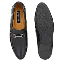 Stylish Patent Leather Black Slip-On Office Party Ethnic Wear Mens Formal Shoes-thumb3